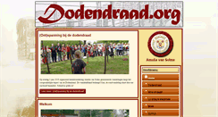 Desktop Screenshot of dodendraad.org